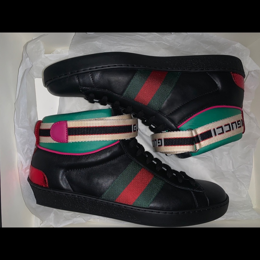 Gucci stripe Ace high-top sneaker